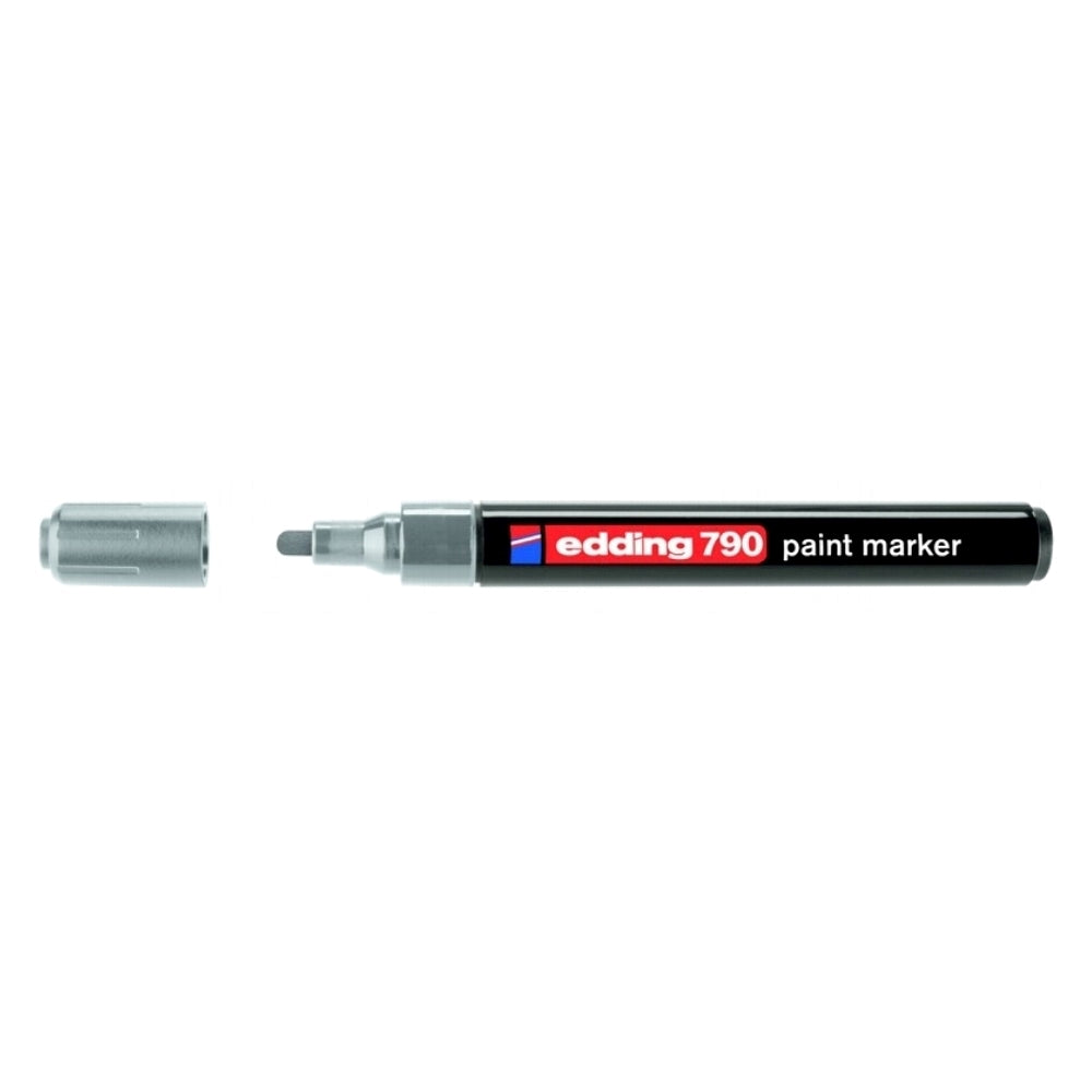 Marker permanent Edding 790, cu vopsea, corp plastic, varf rotund, 2-3 mm, argintiu Marker permanent Edding 790, cu vopsea, corp plastic, varf rotund, 2-3 mm, argintiu